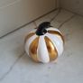 Halloween Striped Ceramic Pumpkin Image 4