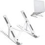 Adjustable Laptop Stand For Desk, Aluminium Portable Laptop Riser Holder, Cooling Stand (10"-15.6") Compatible With Macbook Pro/air, Hp, Lenovo, Sony, Dell, Notebook Tablets Computer (Silver) Image 2