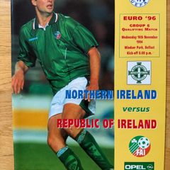 Northern Ireland v Republic of Ireland Official Souvenir Programme Wed 16th November 1994