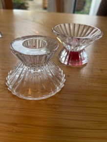 Crystal candle holders