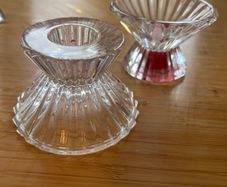 Crystal candle holders