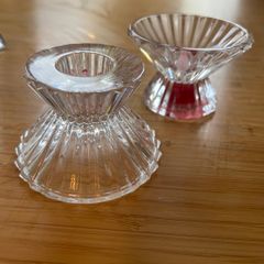 Crystal candle holders