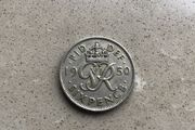 Old English Sixpence 1950