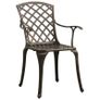 3 Piece Bistro Set Cast Aluminium Bronze Image 10