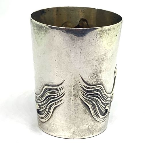 Rare Art Nouveau Silver Christening Beaker