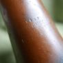 WW1 US Army M1892 field trumpet (bugle) dated 1915 and maker marked "JW York & Sons, Grand Rapids, Michigan, USA". Complete with mouthpeice. Image 8
