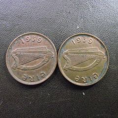 Irish Republic. One Farthing at your choice (1939)