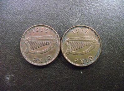 Irish Republic. One Farthing at your choice (1939)