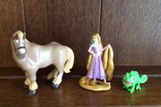 Small Disney tangled Figurines x3