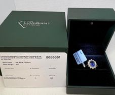 Diamond 950 Platinum AAA Tanzanite & Lab Grown Diamond