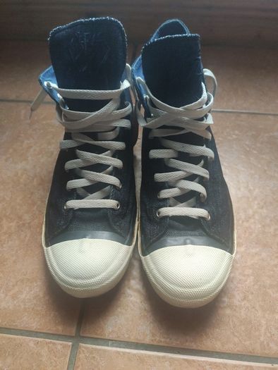 Diesel Denim High-Top Sneakers