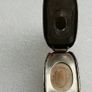 Antique Chrome Nickel Plated Metal Case Travel Bottle Ink - Scent Perfume Image 4
