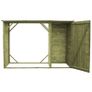 Garden Firewood Tool Storage Shed Pinewood 253x80x170 cm Image 9