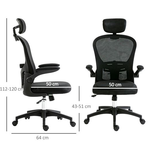 Office Chair Multi Adjustable with Lumbar Support, Headrest