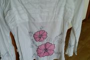 White dressy long sleeve top Size 8/10