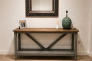 Vobe Cookham Trestle Grey Console Table
