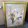 Large framed print of flowers in vases Image 2