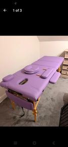 purple massage table