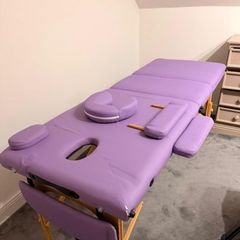 purple massage table