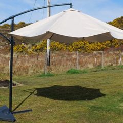 garden parasol with weights included.