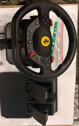 PS5 Digital with 1 Dual sense controller and steering wheel
