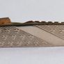 Gold plated tie clip with textured detail Image 2