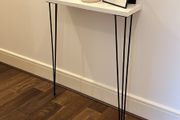 White Slim Hall Table