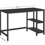 New Home Office Desk With 2 Shelves (Black)  FREE P&P Image 7