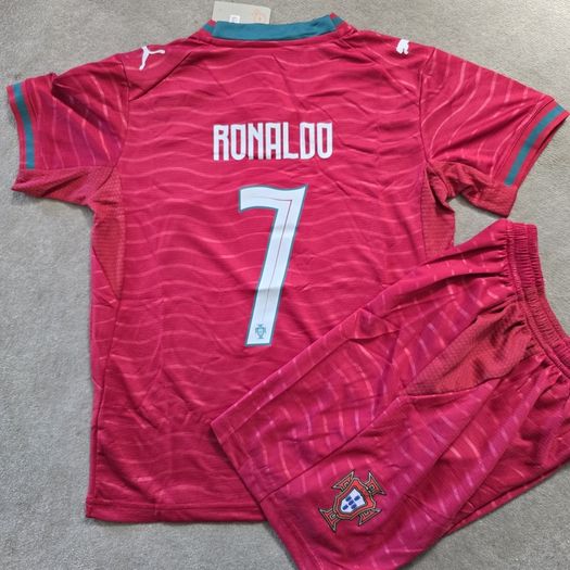 Ronaldo Portugal home football kids jersey/kits