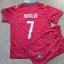 Ronaldo Portugal home football kids jersey/kits Image 2