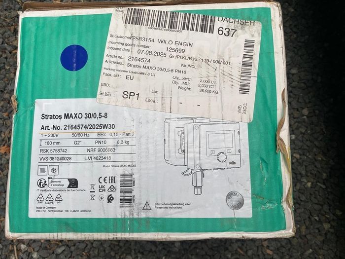 Brand New Wilo Stratos MAXO 30