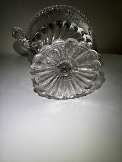 Vintage 1920s British (Thistle and Daisy) - Clear Glass Bowl