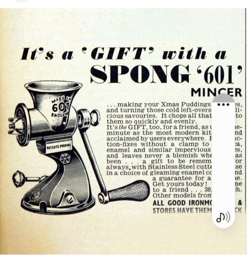 Vintage Spong Mincer