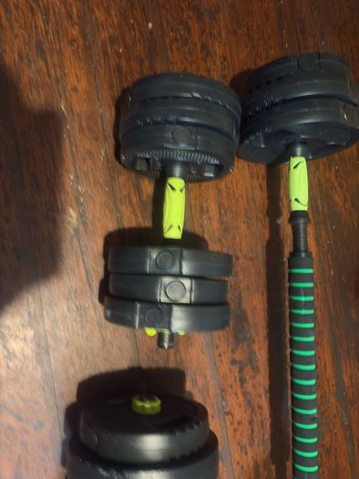 Set of weights.