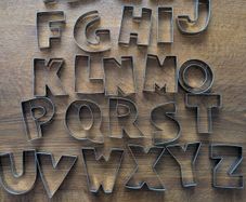 Alphabet cookie cutter
