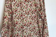 Mens berry print 100% Cotton long sleeve shirt 2XL includes postage