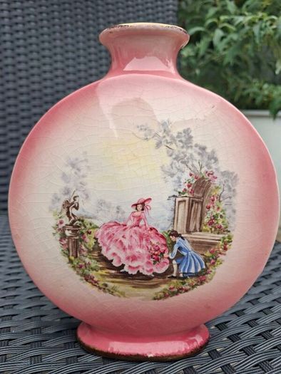 Lovely Vintage 1940's moon flask Vase