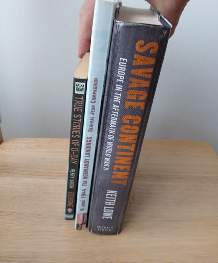 3 WWII Books: D-Day, Savage Continent, Normandy Landings