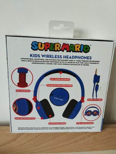 Super Mario Kids Wireless Headphones