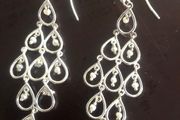 Sterling silver earrings with pearls