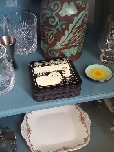 Beautiful Art Coasters By Aubrey Beardsley