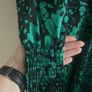 Emerald green/black dress Image 3