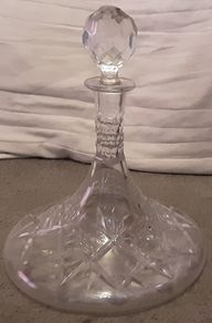 Tipperary cut glass ship's decanter