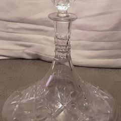 Tipperary cut glass ship's decanter