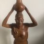 wood carving of a woman Image 2