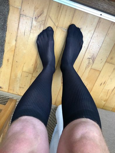 Sheer Socks Over The Calf for Men