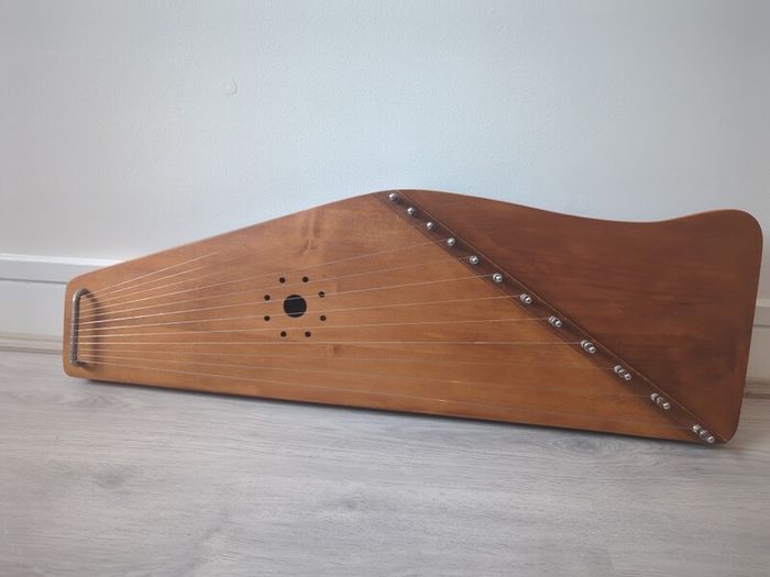 Handcrafted 12-string Gusli Zither Psaltery Folk Instrument
