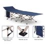 Oxford Cloth Folding Single Camping Bed Lounger Blue (FREE SHIPPING) Image 2