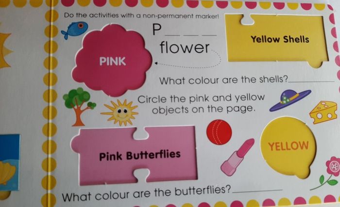 New childs large activity/colours/jigsaw book
