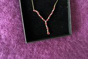 9 Carat Gold 11 Rubies Pendant/Chain